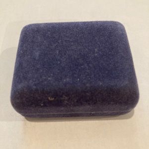 Jewelry Box Holder, Velvet, Blue